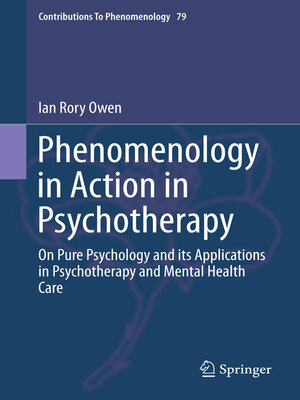 cover image of Phenomenology in Action in Psychotherapy